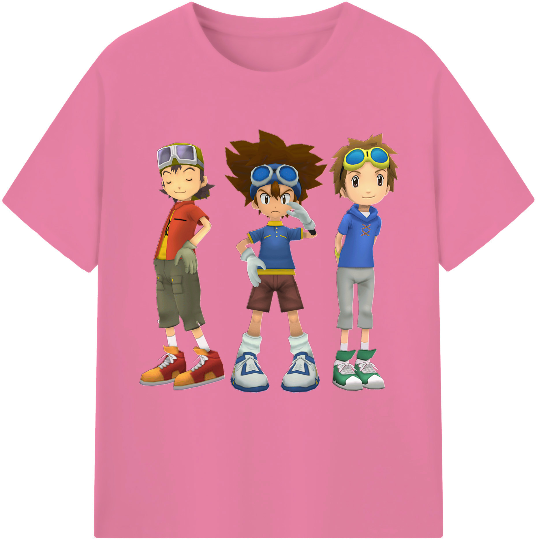 （画像用） Digimon デジタルモンスター/デジモン 綿100％半袖Tシャツ（フロントプリント）